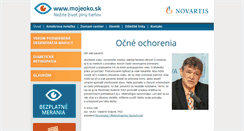Desktop Screenshot of mojeoko.sk