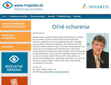 Tablet Screenshot of mojeoko.sk